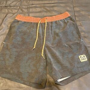Gray and Orange Howler Bros. Casual Shorts